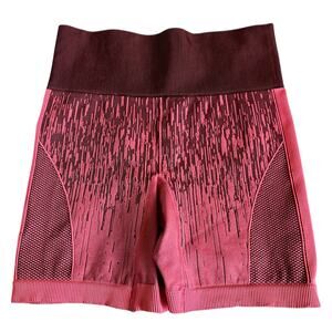LULULEMON Pink Electric Coral Sculpt Biker Shorts Workout Gym Active Size XS